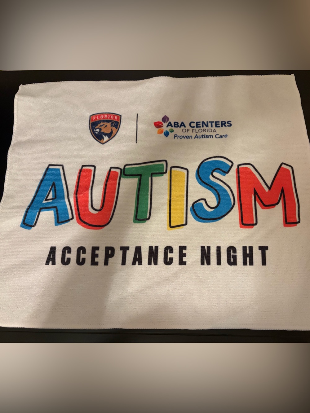 Florida Panthers Autism Night Towel